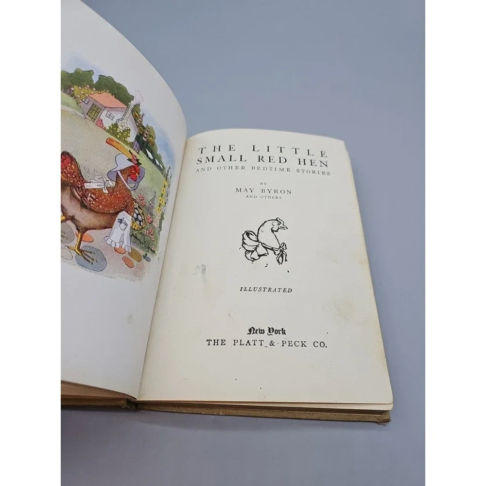 Vintage The Story Of The‎ Little Small Red Hen & Bedtime Stories May Byron